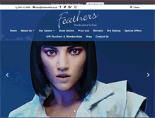 Tablet Screenshot of feathers4hair.co.uk
